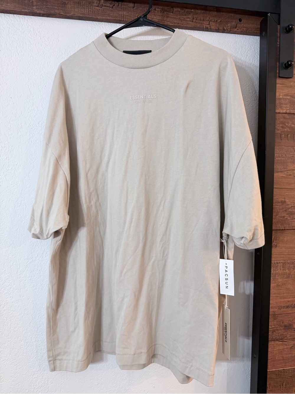 Essentials Oversized Short Sleeve Tee in Sand